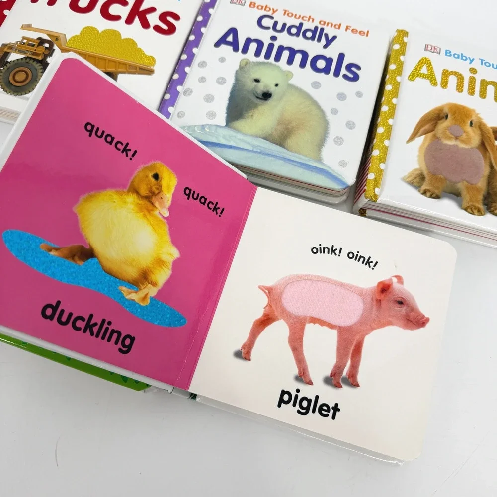 Lot 5 DK Baby Touch and Feel Board Books Animals Trucks Farm Bunny